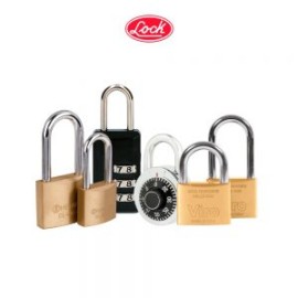 CANDADO DE COMBINACION DISCO LOCK L26S50RJB ROJO 50 MILIMETROS